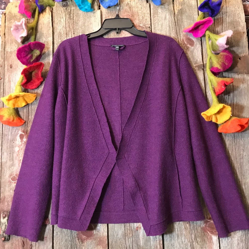 🎉🎉Host Pick🎉🎉Eileen Fisher Boiled Wool Cardigan